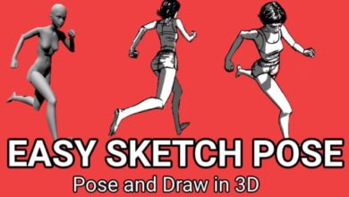 Easy Sketch Pose Free Download alphagames4u